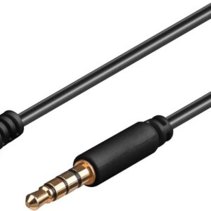 Καλώδιο Ήχου Goobay Cable 3.5mm male - 3.5mm female Μαύρο 3m (62480)