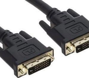 Powertech Καλώδιο DVI-D 24+1 CAB-DVI004, 2x Ferrites, 3m, μαύρο