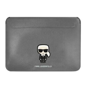 Θήκη Karl Lagerfeld Sleeve 16" Silver Saffiano Ikonik Karl