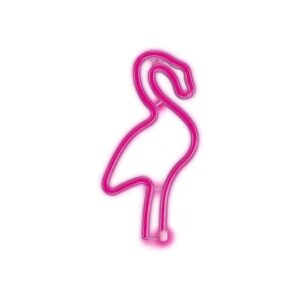 Forever Light Neon LED Wall Light Flamingo Pink USB & Battery