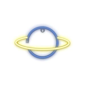 Forever Light Neon LED Light Saturn Yellow Blue USB & Battery