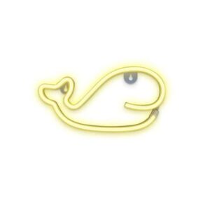 Forever Light Neon LED Wall Light Whale Warm White USB & Battery