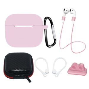 Θήκη Airpods Hurtel Silicone Set for AirPods 3 Case Set + Case/Ear Hook/Neck Strap/Watch Strap Holder/Carabiner Clasp Pink