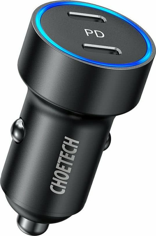 Φοριτστής Αυτοκινήτου Choetech 2x Type-C 3.0 Quick CHarge 36W 2.7A Black - Image 2