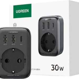 Αντάπτορας Ugreen 4 in 1 GaN 30W Eu