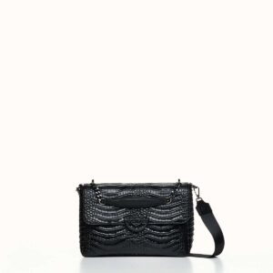 Τσάντα Christina Malle Croco Mini Black