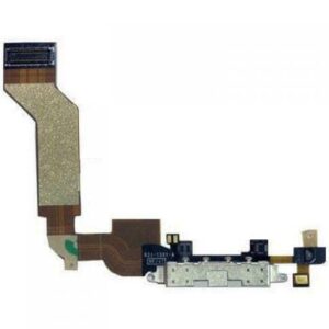 Καλωδιοταινία με Θύρα Φόρτισης & Μικρόφωνο Λευκό for iPhone 4S