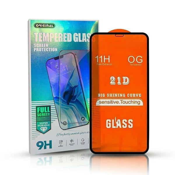 Προστασία οθόνης κινητού Oem Tempered Glass Full Glue for Realme 7i Black