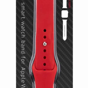 Λουράκι Swissten Apple Watch 42-44mm Silicone Band Red
