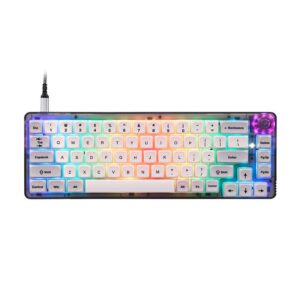 Πληκτρολόγιο Motospeed Mechanical Gaming Keyboard Wired CK69 RGB White (Αγγλικό US)