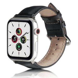 Λουράκι Beline for Apple Watch 38/40/41 Leather Black