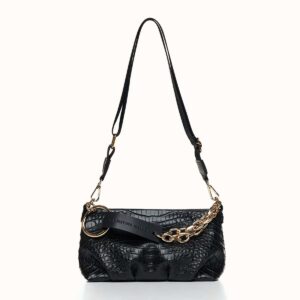 Τσάντα Christina Malle Mini Fluffy Croco Black