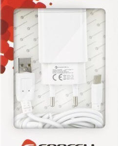 Φορτιστής Forcell Travel with USB to Type-C2.4A 18W Quick Charge 3.0 White