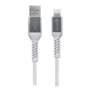 Prio Charge & Sync USB A to Lightning Cable MFi certified 1.2m White