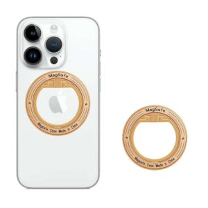 Holder Techsuit MagSafe Phone Ring Round Shape Aluminium Gold