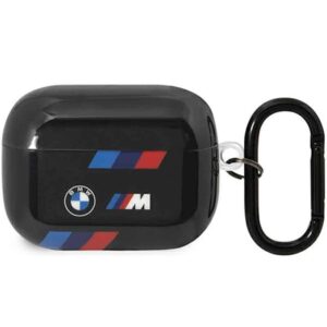 Θήκη Airpods BMW for AirPods Pro 2 Black TPU Tricolor Stripes