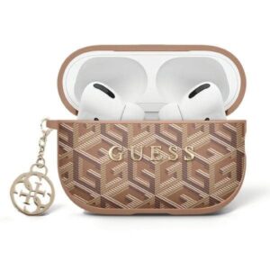 Θήκη AirPods Guess Classic Gold Logo for Apple AirPods 1/2 Brown