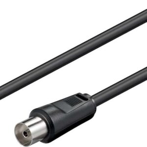 Καλώδια Κεραίας Goobay Antena Cable 2 shielded 2.5m Black