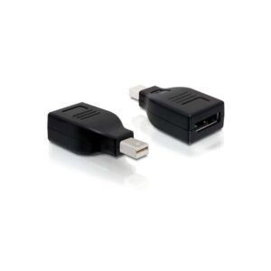 Αντάπτορας Delock Adapter Mini DisplayPort (M) to DisplayPort (F) Black