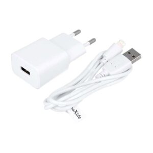 Φορτιστής κινητού Maxlife MXTC-01 charger 1x USB 1A white + Lightning cable