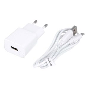 Φορτιστής κινητού Maxlife MXTC-01 Charger 1x USB 2.1A white + microUSB Cable