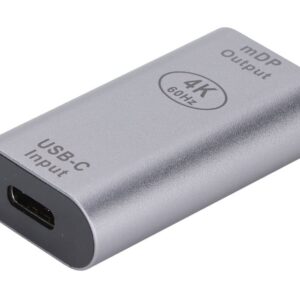 Αντάπτορας PowerTech Type-C (F) to Mini DisplayPort (F) Grey