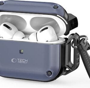 Θήκη Airpods Tech Protect Rough Hook MagSafe for Apple Airpods Pro 1/2 Steel Blue