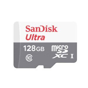 Κάρτα μνήμης SanDisk Memory Card Ultra Android MicroSDXC, 128GB, Class 10/UHS-1 U1 White / Gray