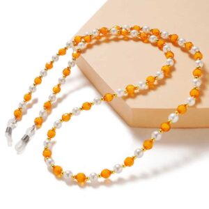 Hurtel Chain for Glassess Βeads Ρendant Orange