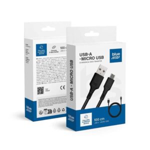 Καλώδιο Blue Star Cable 2A USB to Micro USB 2.0 1m Black