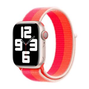 Λουράκι Apple for Apple Watch 45mm Sport Loop Nectarine / Peony