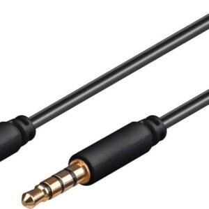 Καλώδιο Ήχου Goobay TRRS 3.5mm(M) - 3.5mm(M) 1m Black