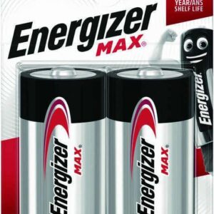 Μπαταρίες Energizer Max Αλκαλικές D-LR 20 1.5V 2τμχ