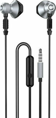 Ακουστικό Dudao Metal Wired Earbuds 3,5mm Mini jack Gray
