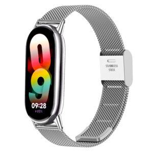 Λουράκι Techsuit Watchband 15mm (W022) for Xiaomi Mi Band 8 / 8 NFC / 9 / 9 NFC Silver