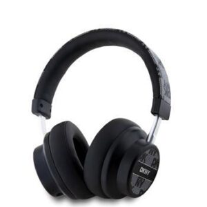 Ακουστικό DKNY PU Leather Checkered Pattern Wireless Headphone Black