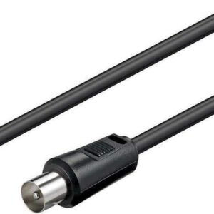 Καλώδιο RF Goobay Male to Male 2.5m Black