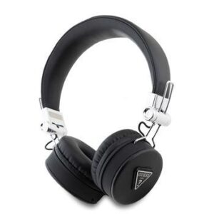 Ακουστικό Guess PU Grained Triangle Logo ENC Wireless Headphone Black