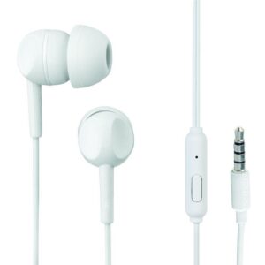 Ακουστικό Thomson Earphones Jack 3,5 mm with microphone EAR3005W White