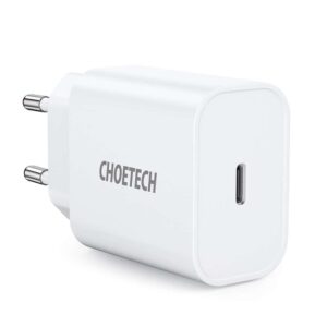 Φορτιστής κινητού Choetech USB Wall Charger Type C PD 20W White