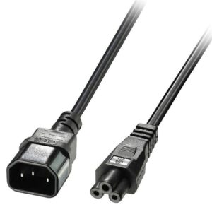 Καλώδιο Τροφοδοσίας PowerTech IEC C5 to IEC C14 1m Black