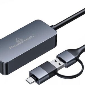 Κάρτες Δικτύου Powertech PTR-0149 USB-C για Ενσύρματη σύνδεση Gigabit Ethernet