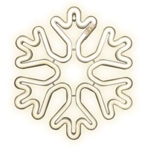 Forever Light Neon Led Christmas Snowflake White