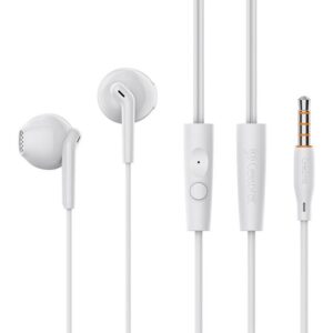 Ακουστικό Celebrat In-Ear Handsfree G34 3.5mm 1.2m White