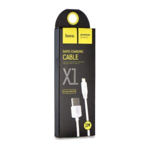 Hoco Cable USB A to Lightning 2,1A X1 1 m white