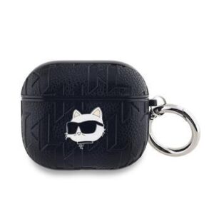 Θήκη Airpod Karl Lagerfeld PU Embossed Choupette Head for AirPods 3 Black