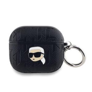 Θήκη Airpod Karl Lagerfeld PU Embossed Karl Head for AirPods 3 Black