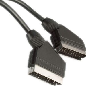 Cable Scart male - Scart male 1.5m Black