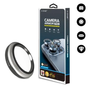 Προστασία Κάμερας X-One Camera Armor Pro 9H+ Tempered Glass for Rear Camera Lens for iPhone 14 Pro Max / iPhone 14 Pro (Silver)