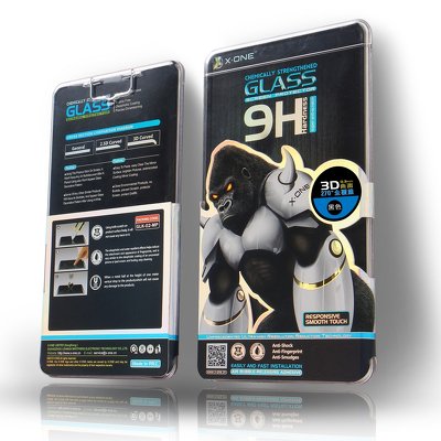 X-One Tempered Hard Glass For Huawei P20 Lite Clear Crystal Full Cover Black